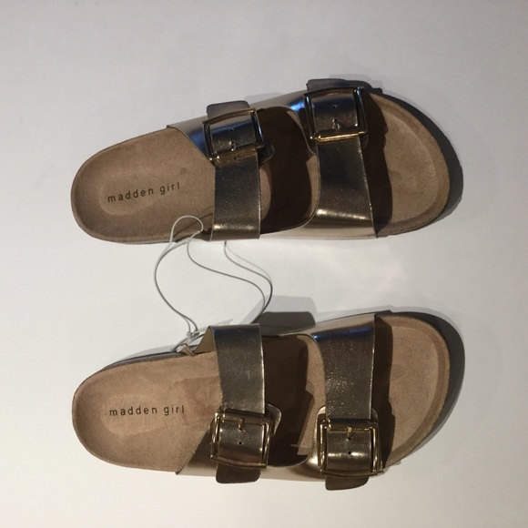 Steve Madden SZ 9 Two Strap Slip On Slide Sandals - Picture 7 of 8
